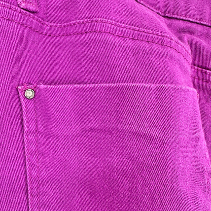 DKNY Jeans Soho Skinny Denim Pants Womens 8 Purple Mid-Rise Stretchy Comfortable