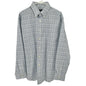 Jos A Bank Traveler Tailored Shirt L Blue Plaid Cotton Blend LS TravelTech