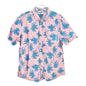 Sonoma Goods For Life Shirt Mens XL Pink and Blue Palm Tree Print SS Button-Up