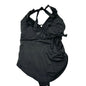 Swimsuits For All Womens Size 18 One-Piece Swimsuit Black Halter Swimwear NWOT