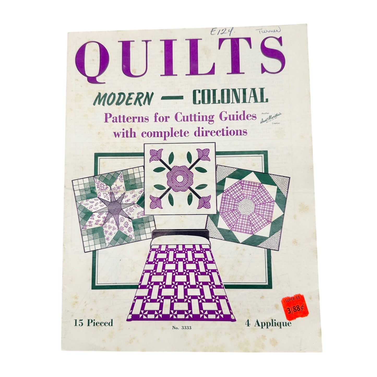 Vtg Lot of 4 Quilt Pattern Sewing 1970s Magazines McCalls Ladys Circle and More
