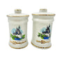 Vtg Walt Disney World Castle Salt and Pepper Shakers Japan Porcelain White Gold