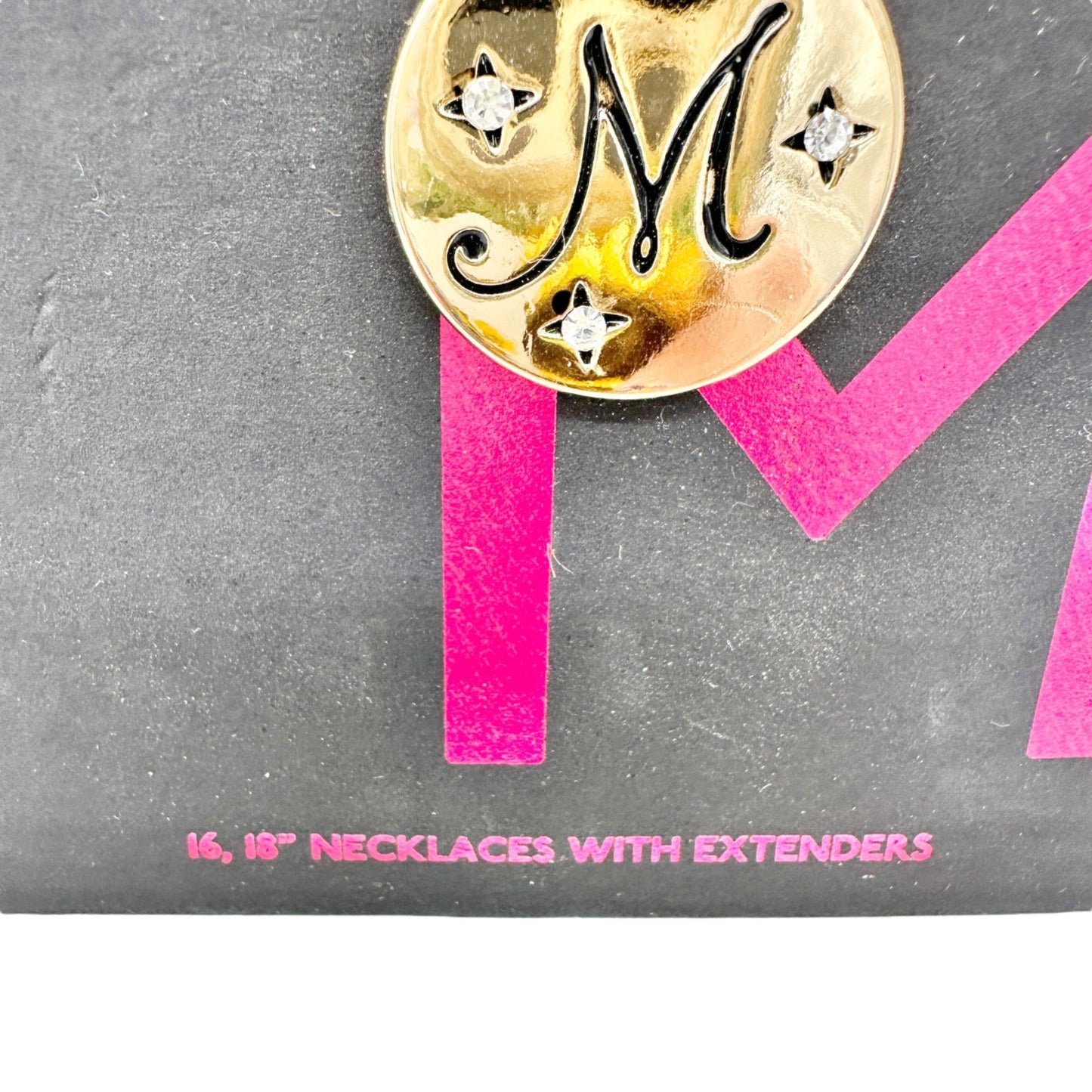 No Boundaries Gold-Tone Layered Necklace Set With M and Star Charms