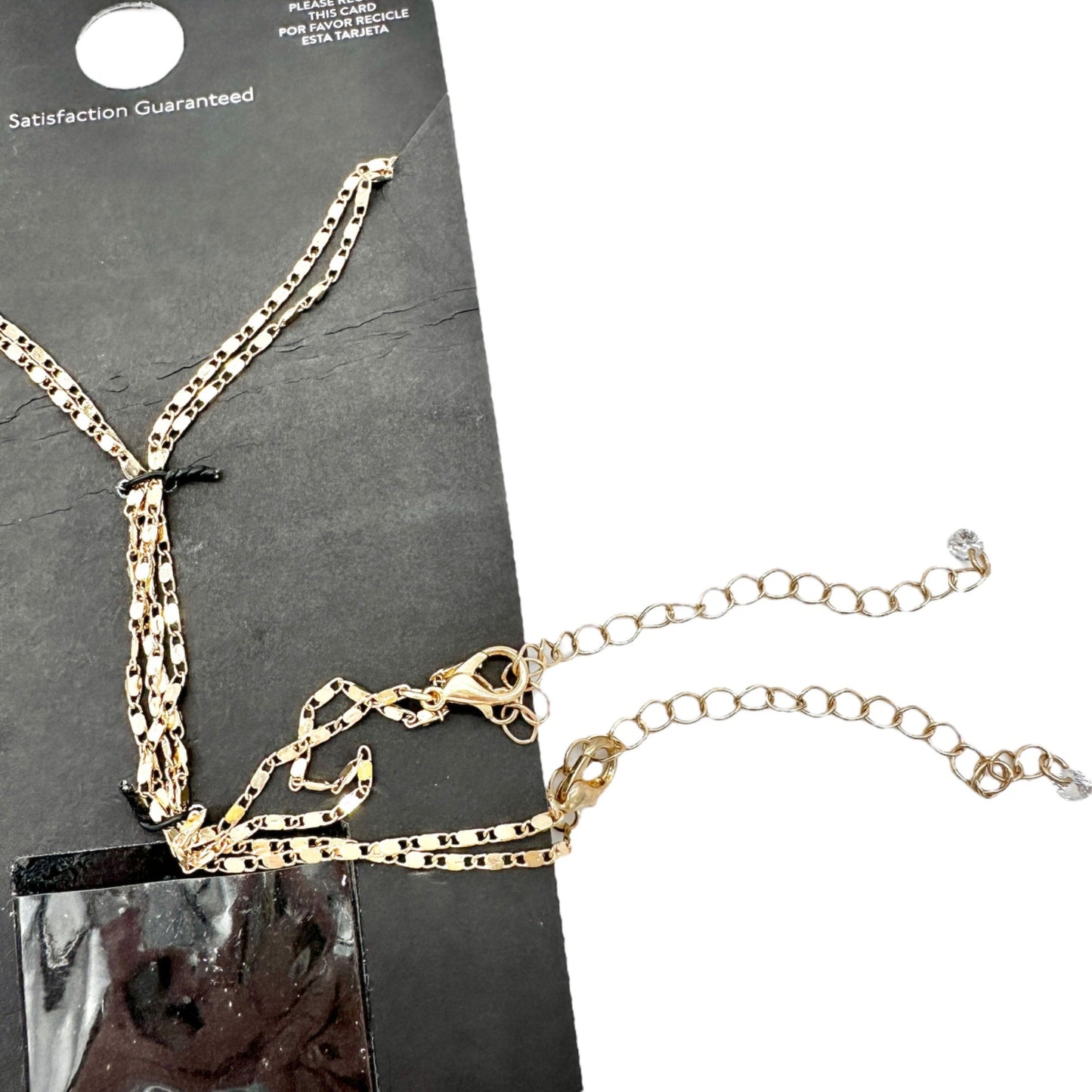 No Boundaries Gold-Tone Layered Necklace Set With M and Star Charms