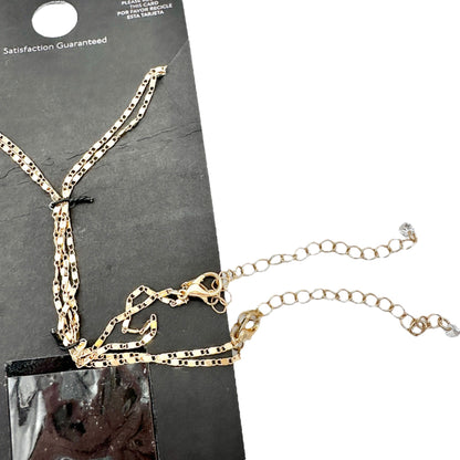 No Boundaries Gold-Tone Layered Necklace Set With M and Star Charms