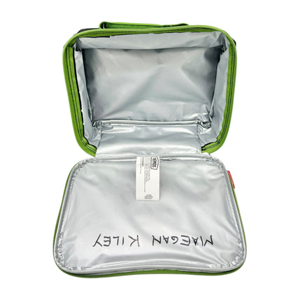 Minecraft Thermos Insulated Lunch Bag and 16oz Bottle Creeper Black Green 10x7x3