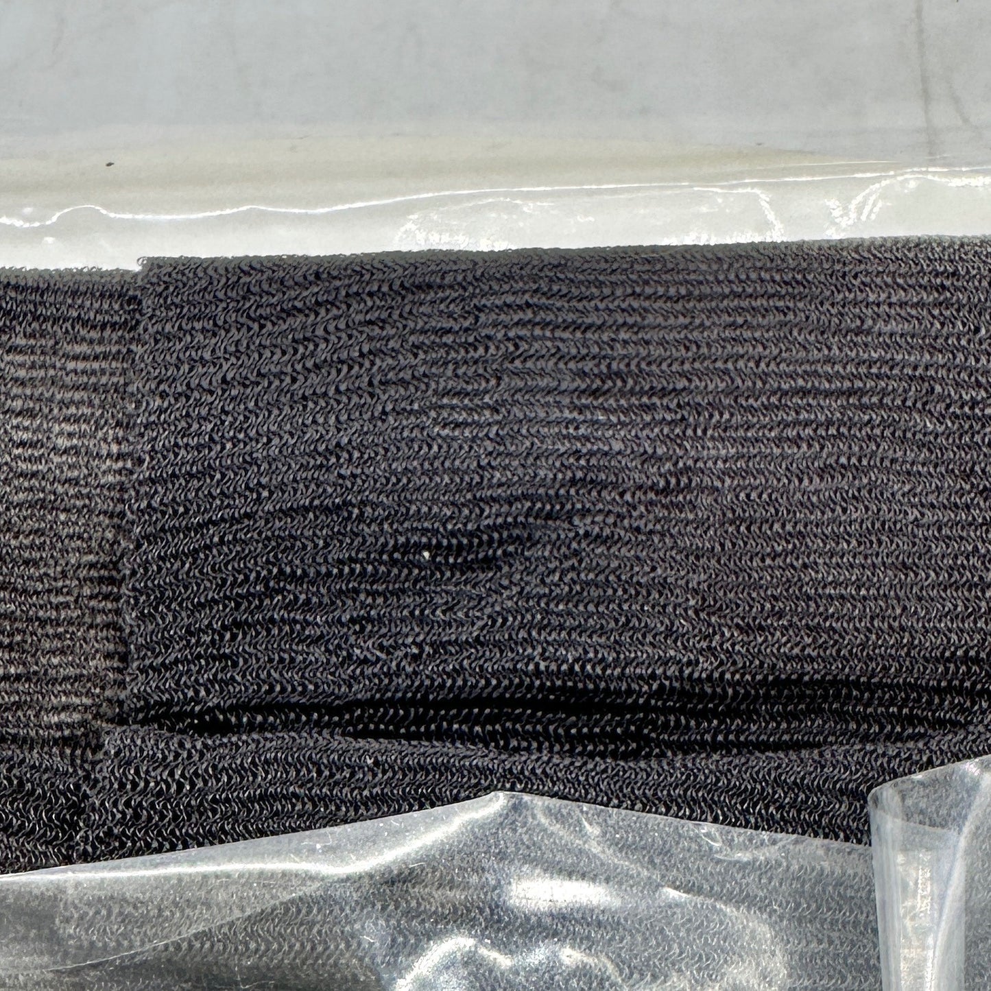 Hanes Silk Reflections Control Top Pantyhose Sz EF Barely Black Sheer Sandalfoot