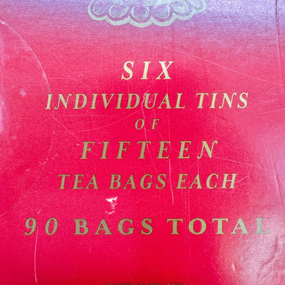 Victorian Tea Time Gift Set 6 Tins With 90 Tea Bags By Williams & Spence NEW