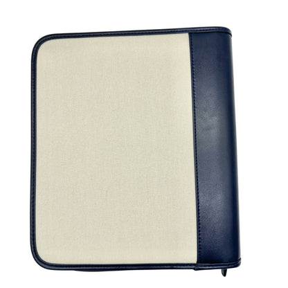 Abound By Marriott Vacations Navy Cream Travel Organizer Binder Zipper Closure
