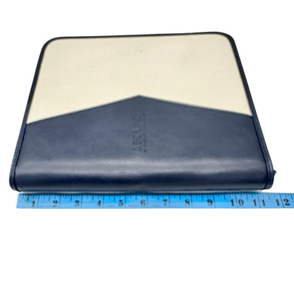 Abound By Marriott Vacations Navy Cream Travel Organizer Binder Zipper Closure