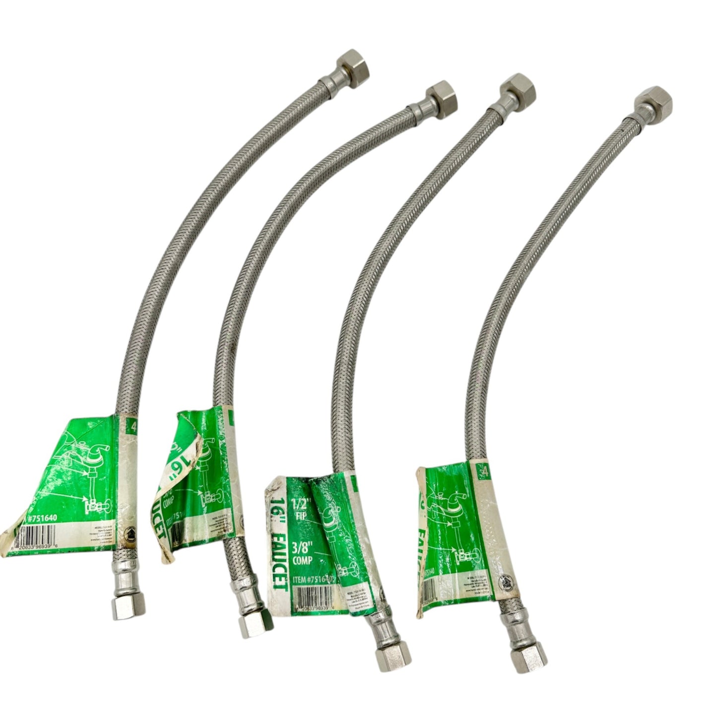 Homewerks & Reliabilt Faucet & Toilet Supply Lines Set Of 5 Plumbing NEW