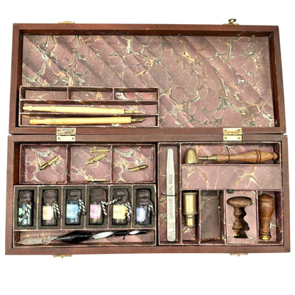 The Art Of Writing Calligraphy Wooden Box Set With Wax Seal Stamps Inks and More