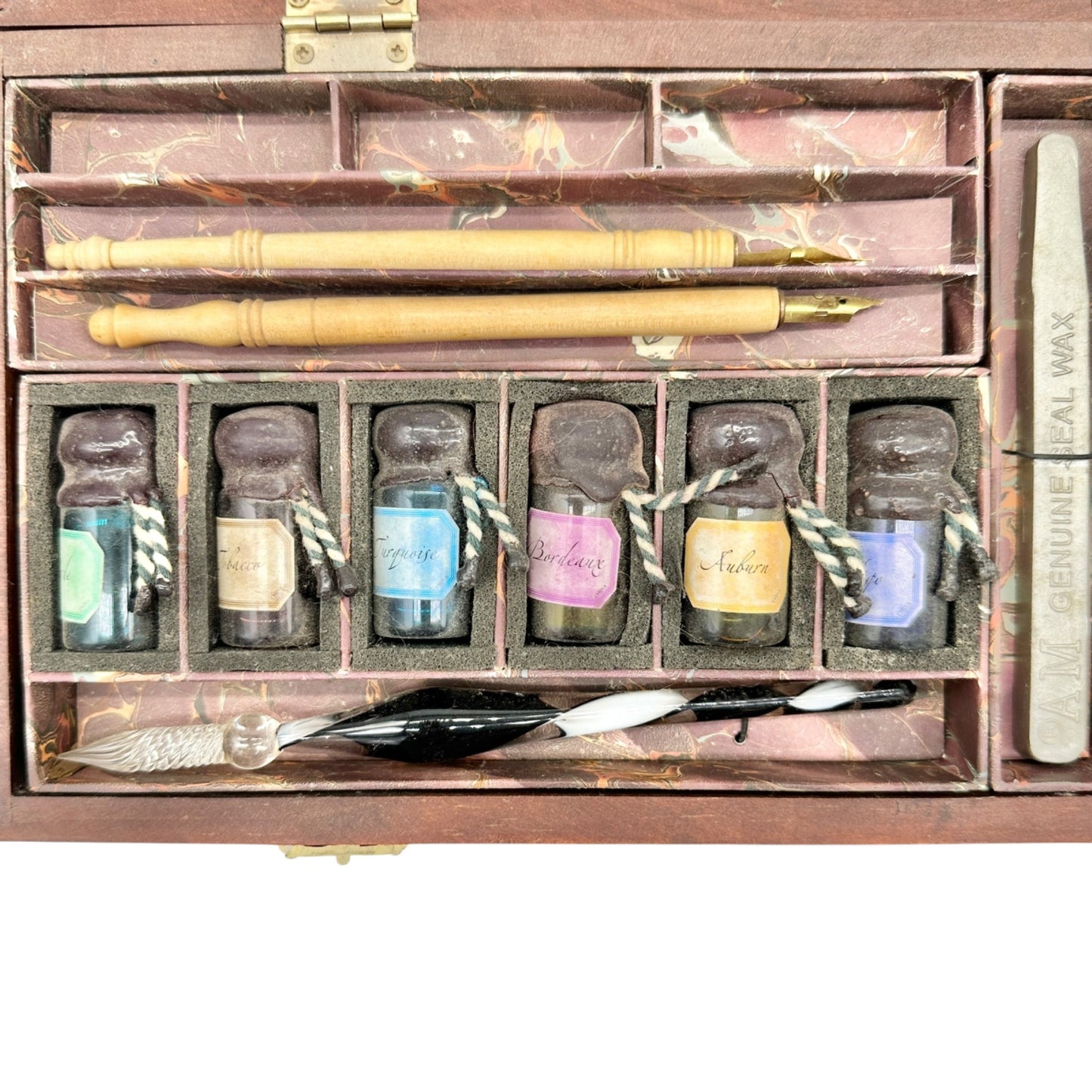 The Art Of Writing Calligraphy Wooden Box Set With Wax Seal Stamps Inks and More