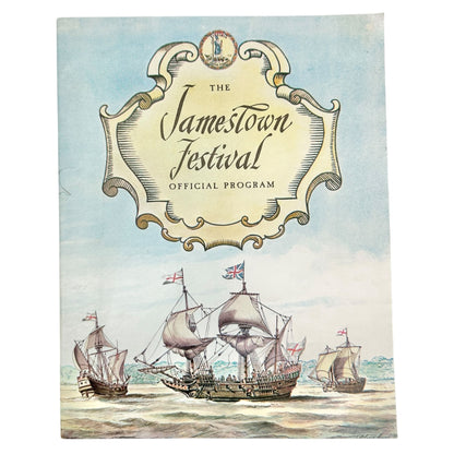 1957 Jamestown VA Festival Programs Trio Official Founders Old World Souvenir Ed