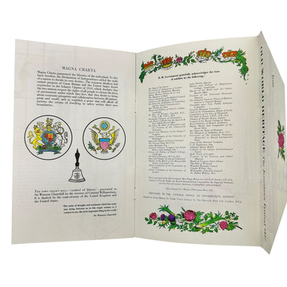 1957 Jamestown VA Festival Programs Trio Official Founders Old World Souvenir Ed