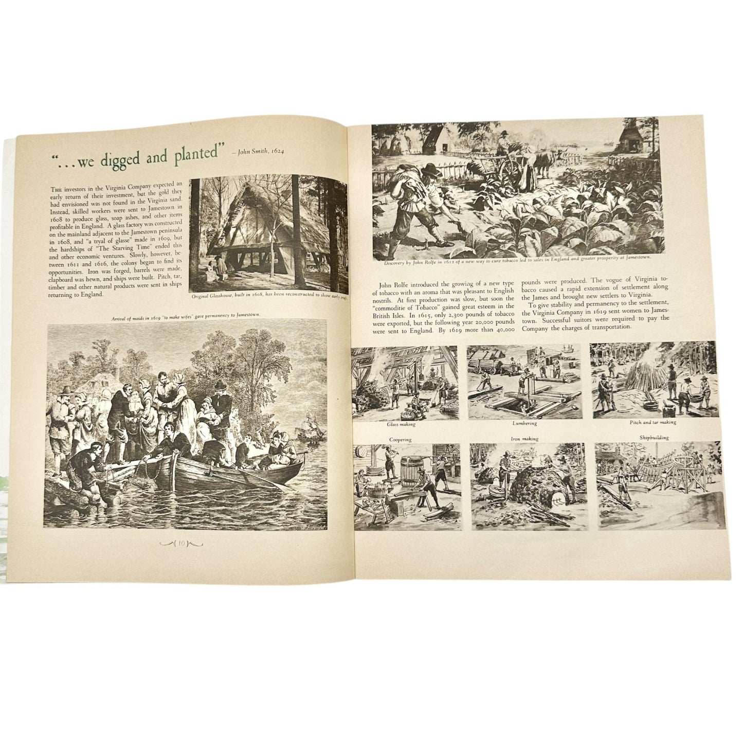 1957 Jamestown VA Festival Programs Trio Official Founders Old World Souvenir Ed
