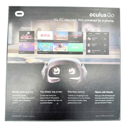 Oculus Go All In One 32GB Standalone VR Headset Immersive Entertainment Escapade
