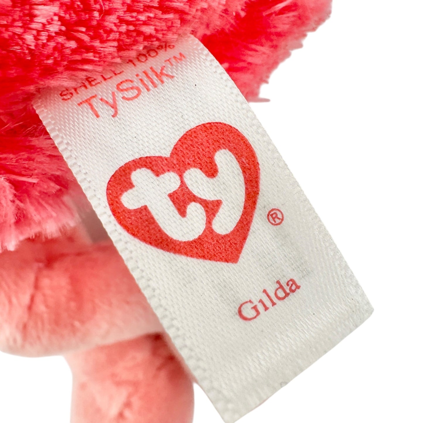 Ty Beanie Boos Gilda Flamingo Plush Soft Collectible Stuffed Animal Wispy Pink