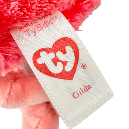 Ty Beanie Boos Gilda Flamingo Plush Soft Collectible Stuffed Animal Wispy Pink