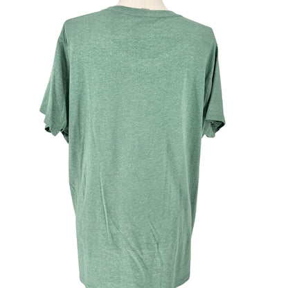 Leave It Better Graphic T-Shirt Green Plus 3XW Cotton Blend by Instant Message