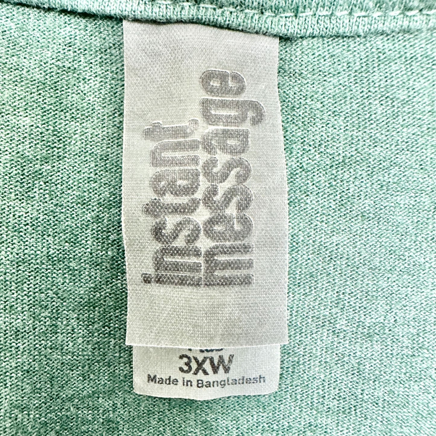 Leave It Better Graphic T-Shirt Green Plus 3XW Cotton Blend by Instant Message