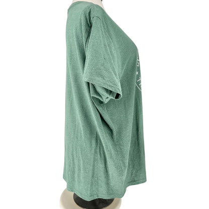 Leave It Better Graphic T-Shirt Green Plus 3XW Cotton Blend by Instant Message