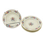 Royal Ivory KPM Set Of 5 Bowls Cream Gold Trim Floral Pattern Germany 8.5 inch