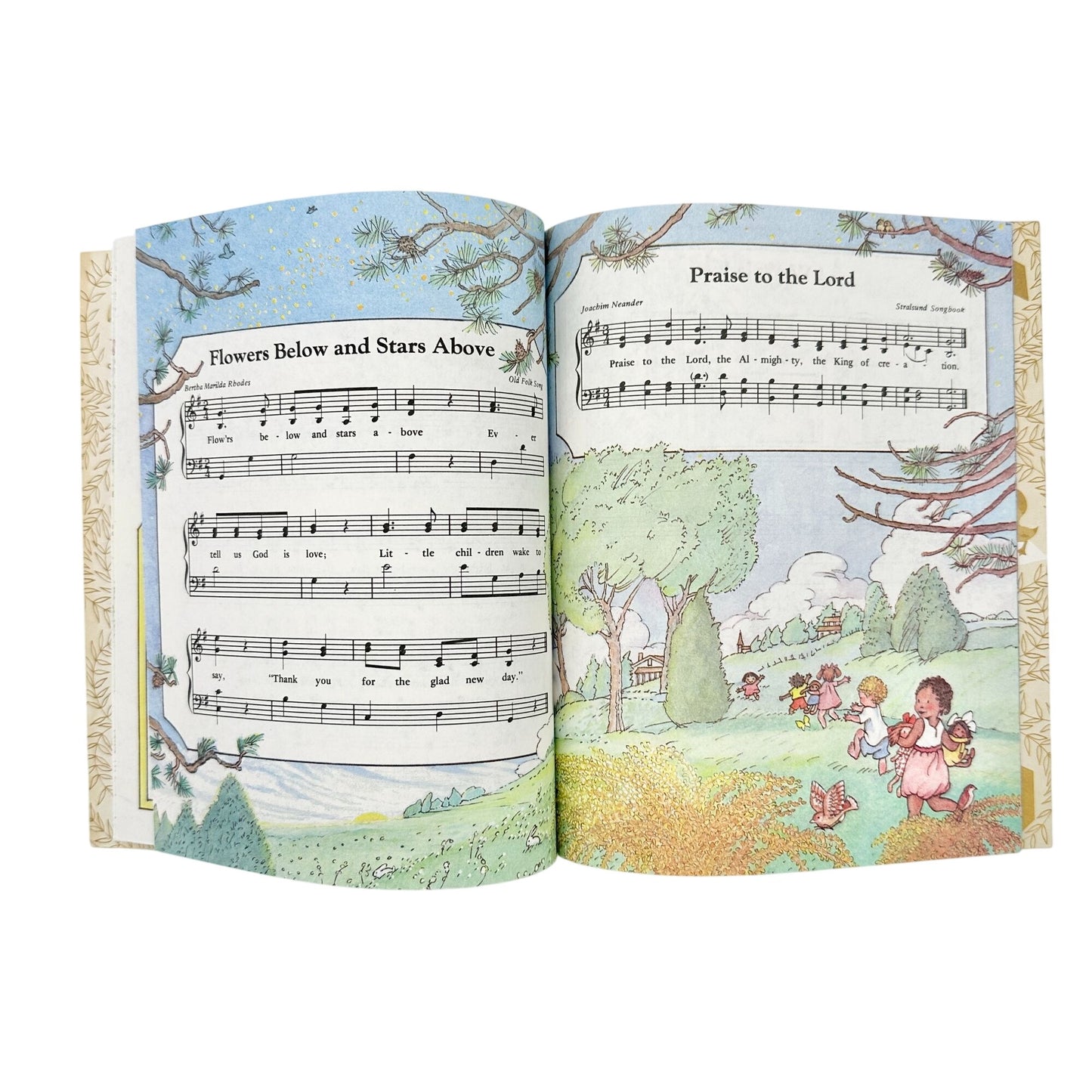 1985 The Little Golden Book Of Hymns By Elsa Jane Werner Frances Score Mitchell