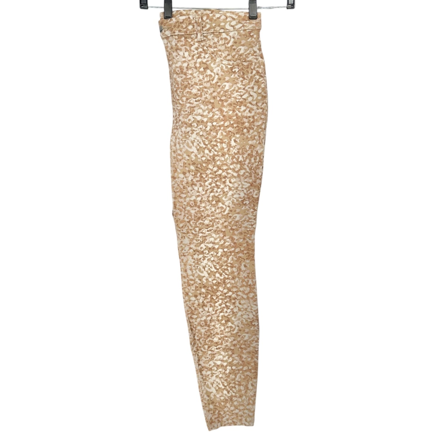 Time And Tru Jeggings Womens XXL 20 High Rise Beige Leopard Printed Stretch