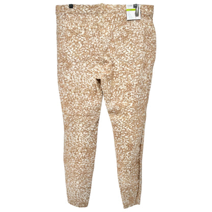 Time And Tru Jeggings Womens XXL 20 High Rise Beige Leopard Printed Stretch