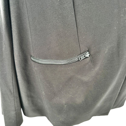 Torrid Size 3 Black Blazer With Gray Hoodie Insert Front Pockets Casual Chic 3X
