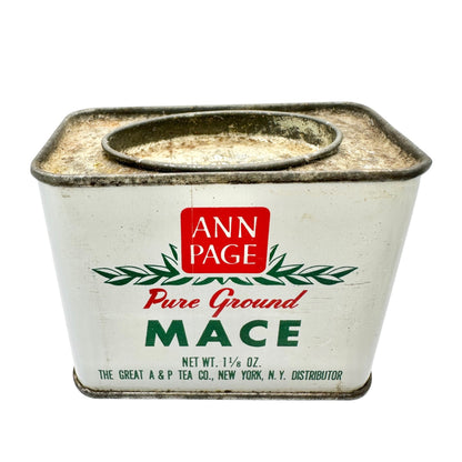Vintage Ann Page Spice Tins Collection Allspice Cracked Ginger Oregano Mace 4 pc