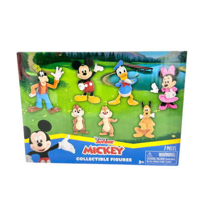Disney Junior Mickey 7-Piece Collectible Figures and 48-Piece Puzzle Set Kids