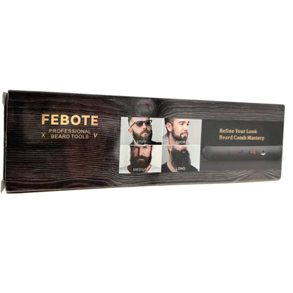 Febote Electric Beard and Hair Straightener For Men Ceramic Coating Accessories