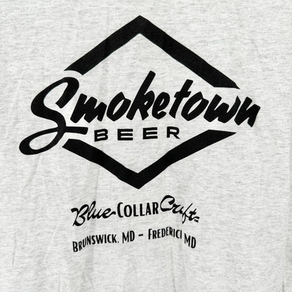 Smoketown Beer Gray Graphic Tee Unisex L Gildan Heavy Cotton Brunswick MD