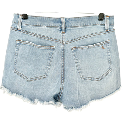 True Craft Denim Shorts Womens Size 8 High-Rise Shorty Distressed Light Wash