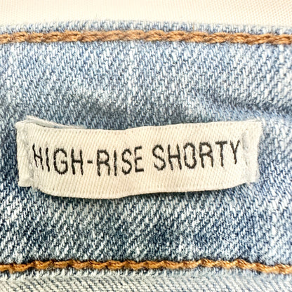 True Craft Denim Shorts Womens Size 8 High-Rise Shorty Distressed Light Wash