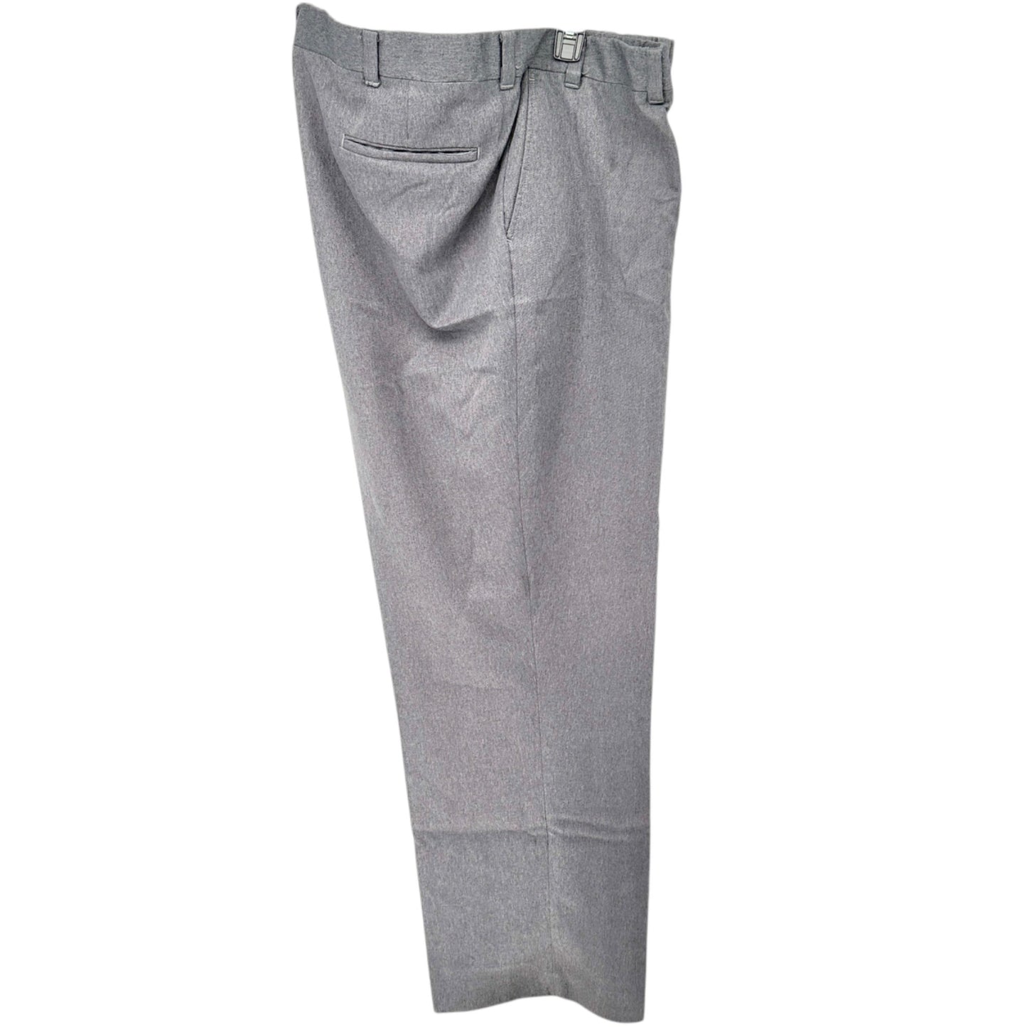 Harbor Bay Mens Dress Pants 56/30 Gray Polyester Flat Front Classic Fit