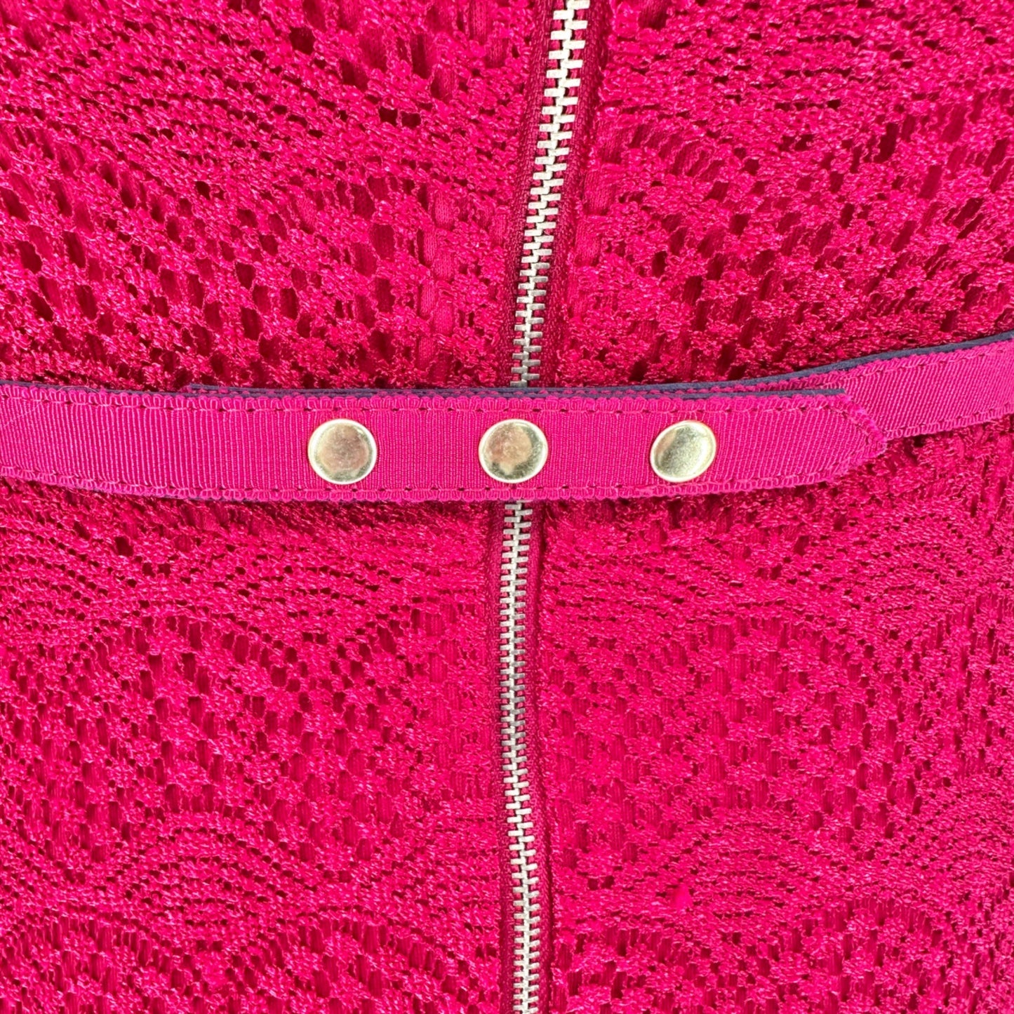 Womens Red Lace Sleeveless Dress Size 10 Adj Snap Belt Lined by Danny & Nicole
