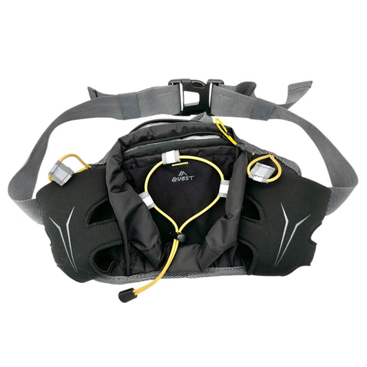 Quest Hydration Running Waist Pack Adjustable Belt and Dual Bottle Holders