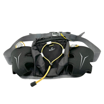 Quest Hydration Running Waist Pack Adjustable Belt and Dual Bottle Holders