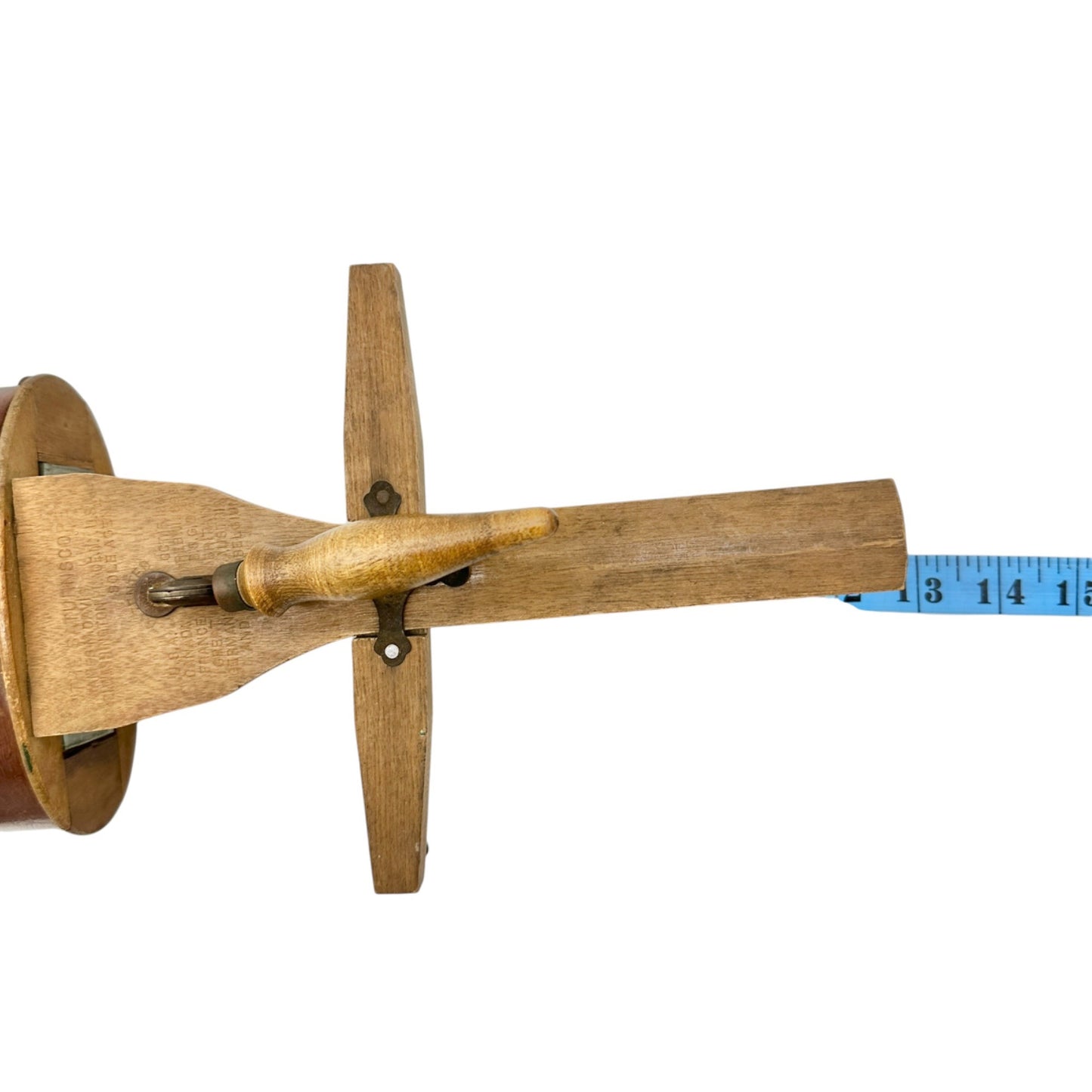 Antique Wooden Stereoscope With Velvet Trim and Dual Lenses For Viewing Cards