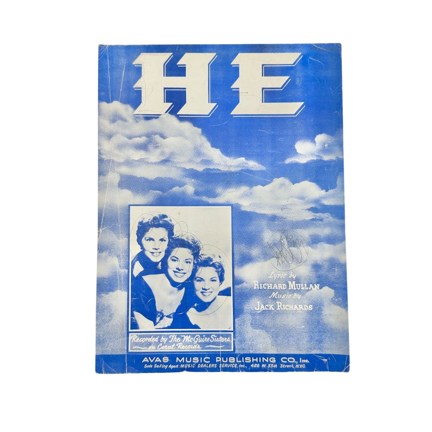 Set Of 9 Vintage Sheet Music Collection Lyrics and Piano Vocal Arrangements 12x9