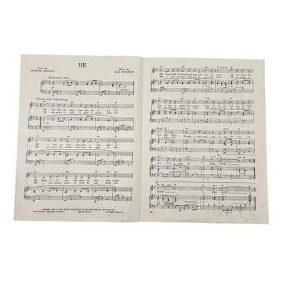 Set Of 9 Vintage Sheet Music Collection Lyrics and Piano Vocal Arrangements 12x9