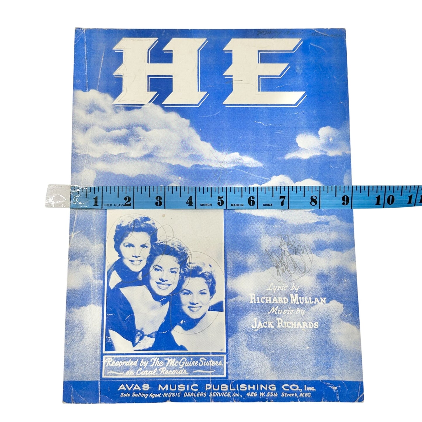 Set Of 9 Vintage Sheet Music Collection Lyrics and Piano Vocal Arrangements 12x9
