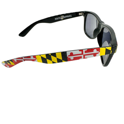 Maryland Flag Print Wayfarer Sunglasses from  Route One Apparel