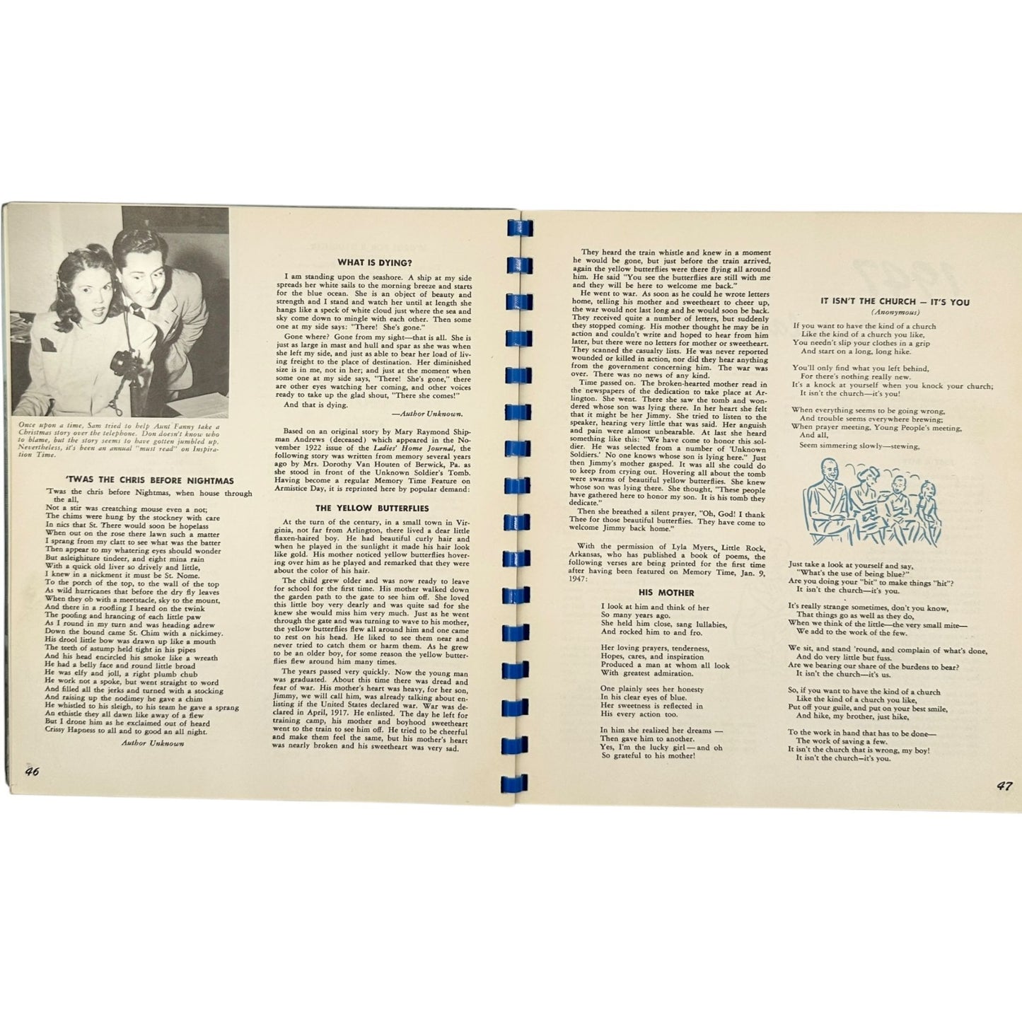 1940s Breakfast Club Family Album and 1947 Yearbook Collectible Books