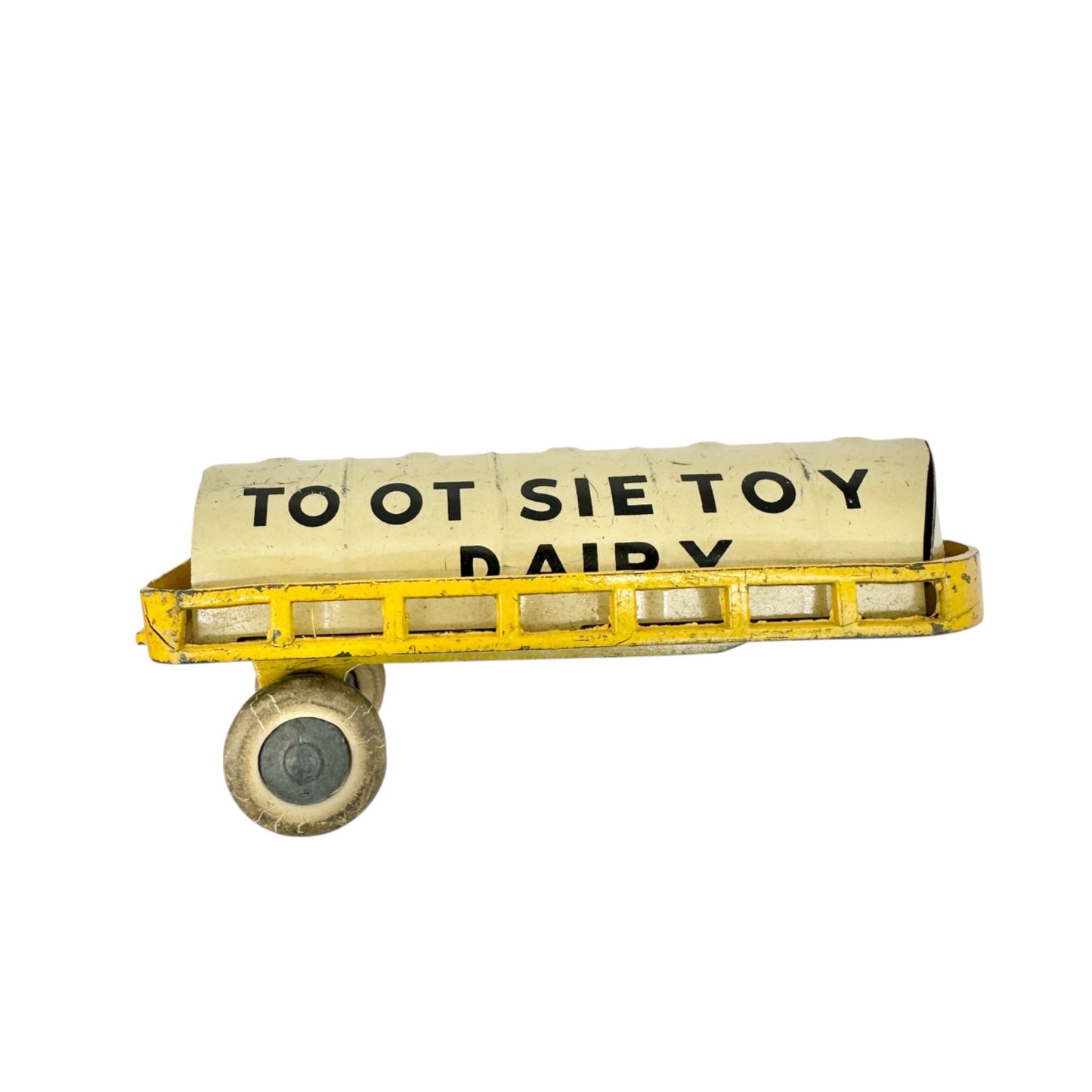 Vintage Lead Figures Barclays Numbered Plus Tootsie Toy Dairy Truck 3 Trailers