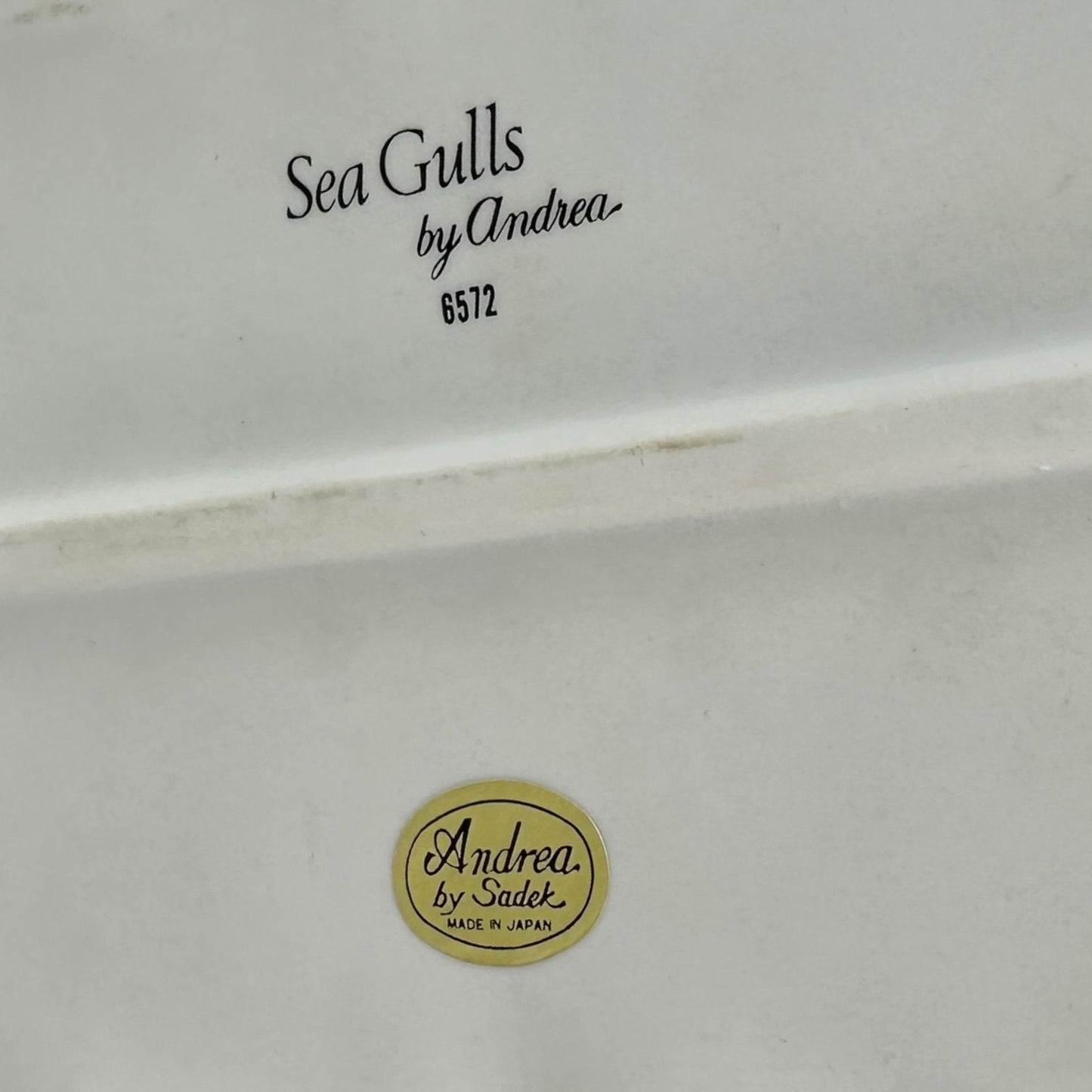 Sea Gulls In Flight Porcelain Sculpture By Andrea Sadek On Wood Base #6572
