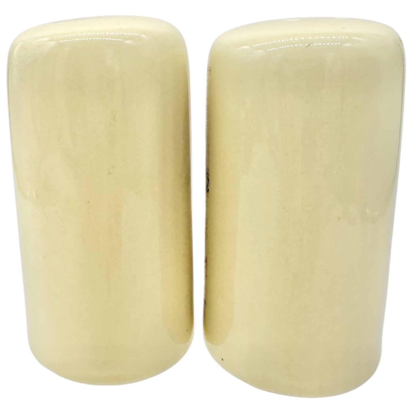 Vtg Myrtle Beach Ceramic Salt and Pepper Shakers Beach Shell Design 3" Souvenir